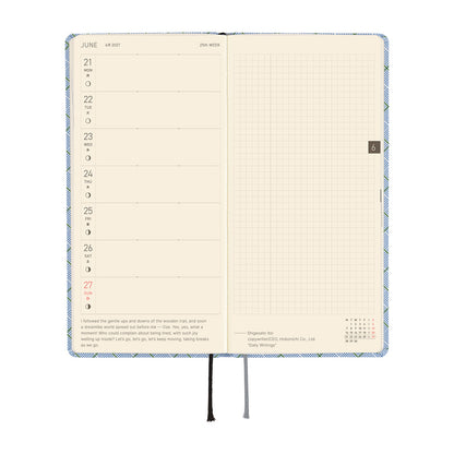 2027 Hobonichi Weeks: Shirt Fabric Graph Plaid
