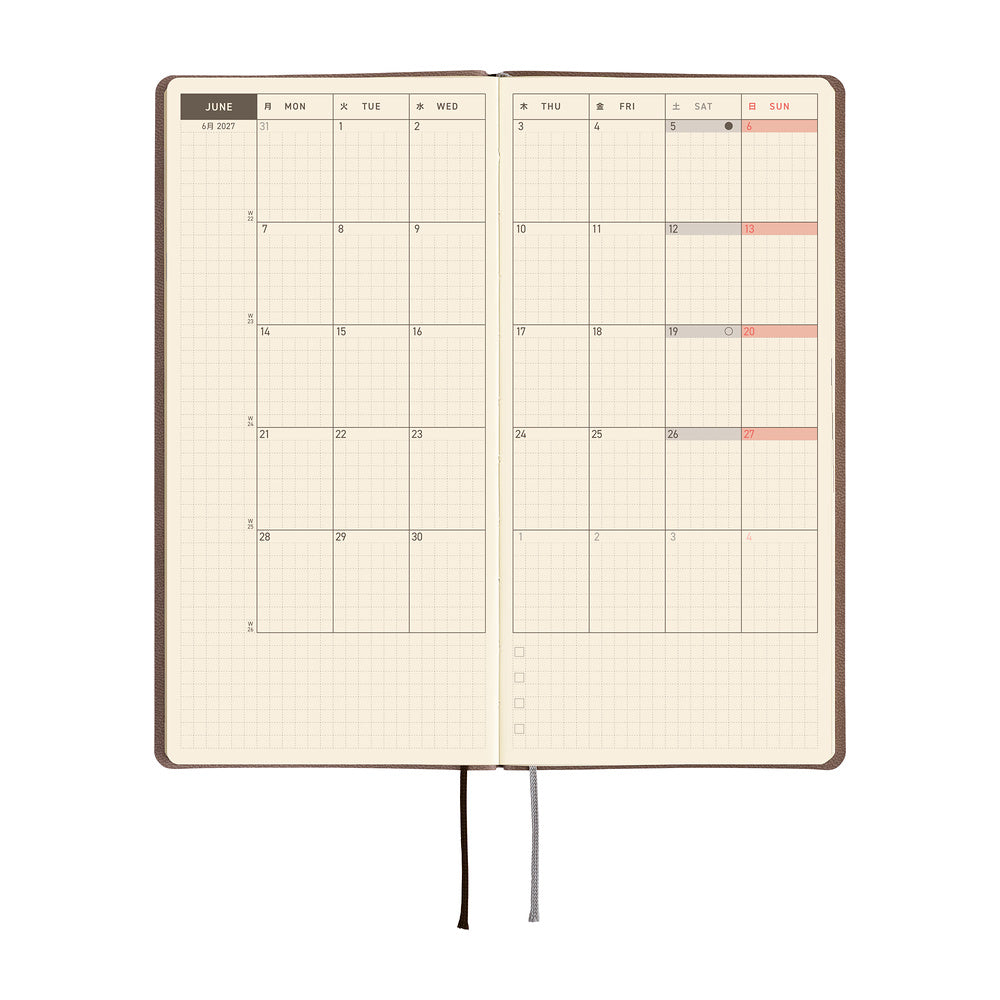 2027 Hobonichi Weeks: Smooth Café au Lait