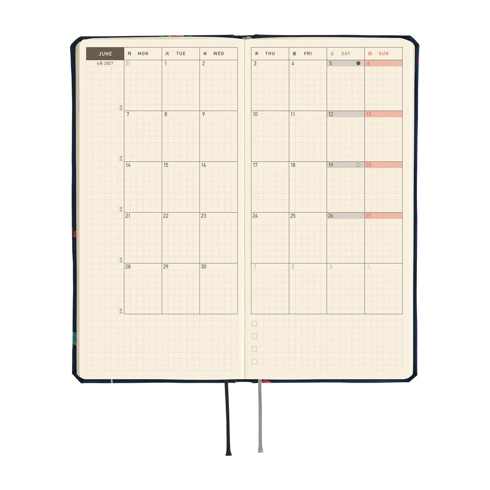 2027 Hobonichi Weeks: Bow & Tie: Candy Dream