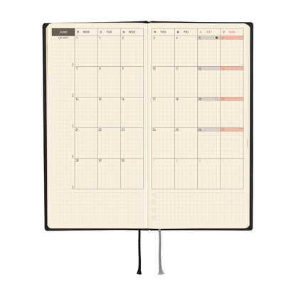 2027 Hobonichi Weeks: White Line Black