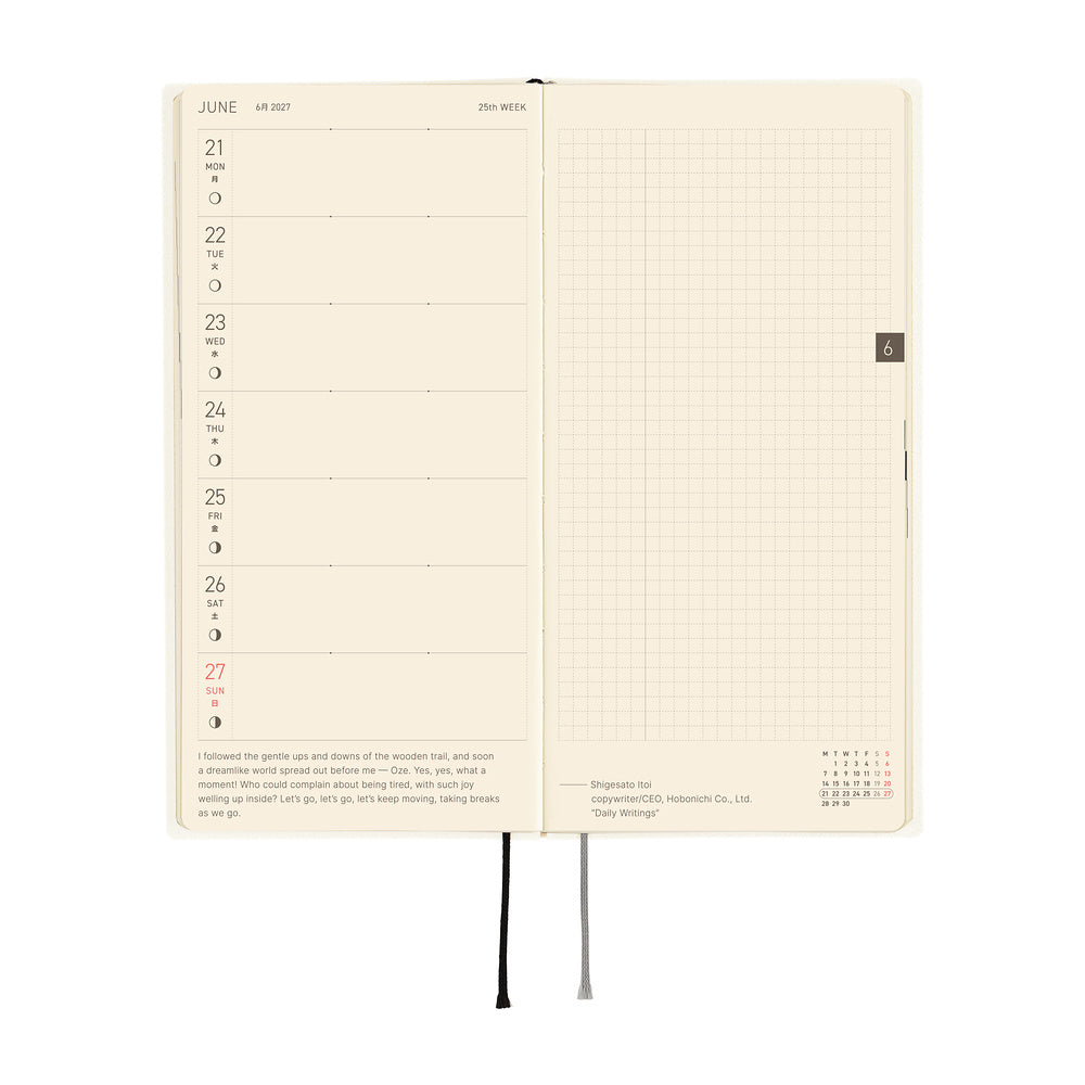 2027 Hobonichi Weeks