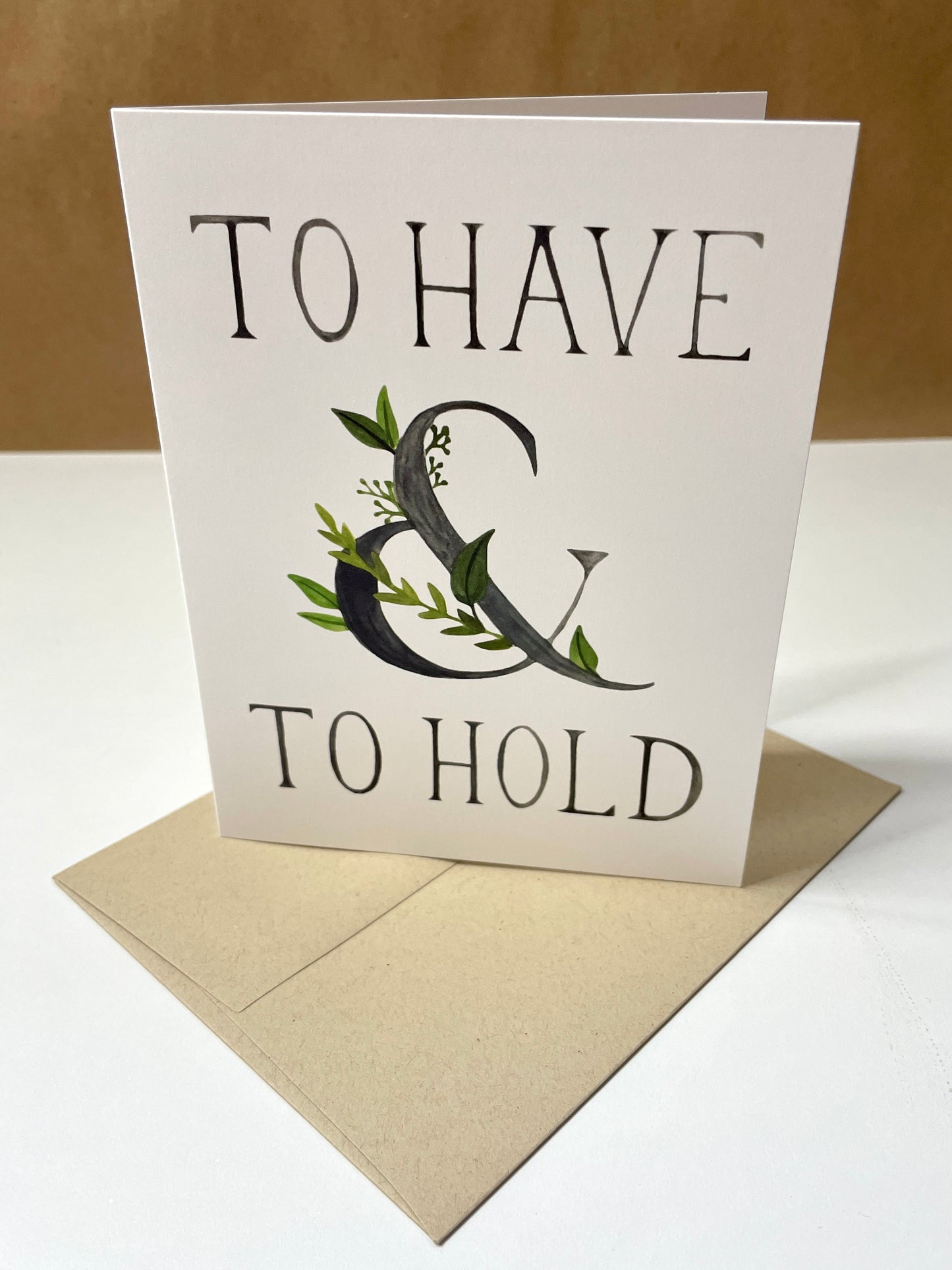 To Have & To Hold Wedding Card