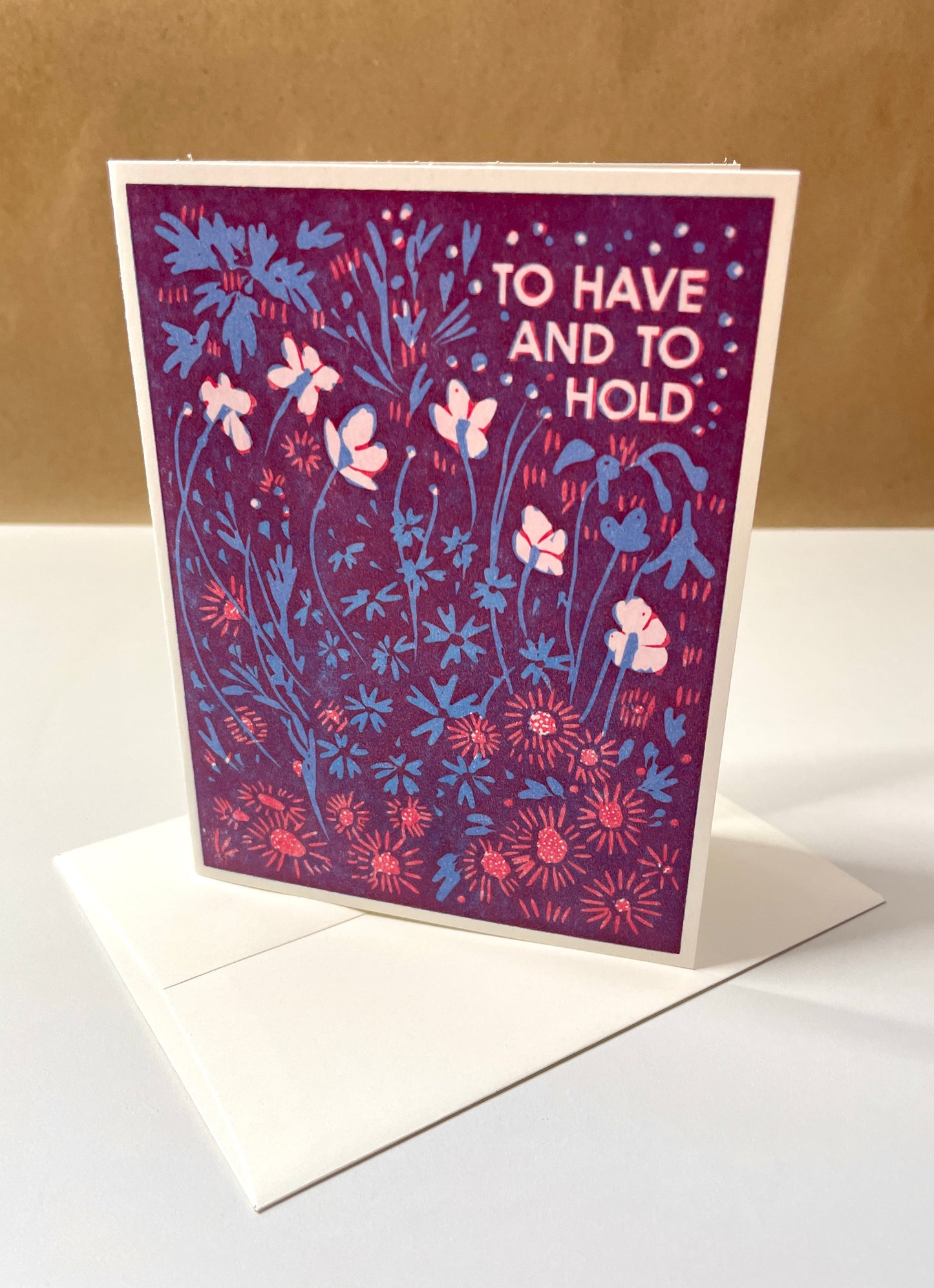 Floral To Have And To Hold Card