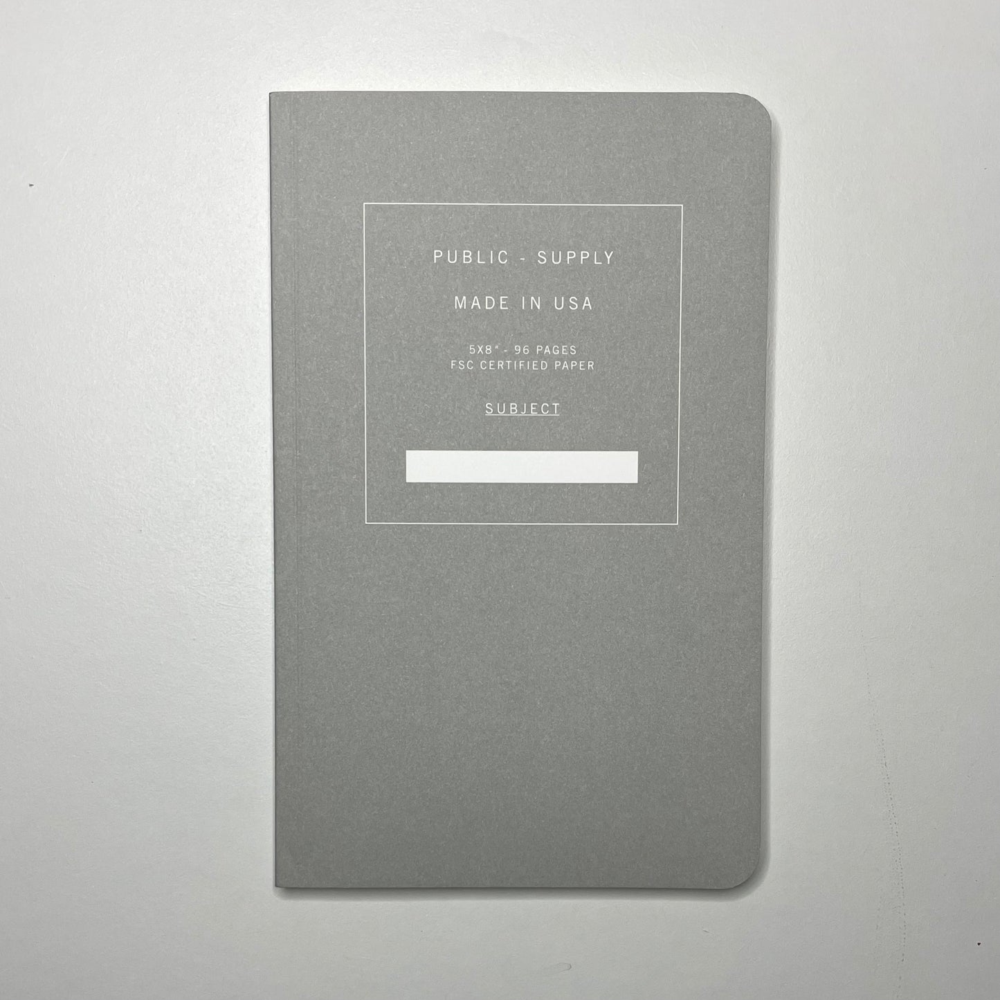 Soft Cover Notebook - Gray
